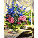 Painting By Numbers Kit DIY Flower Bouquet Canvas Oil Art Picture Ornaments