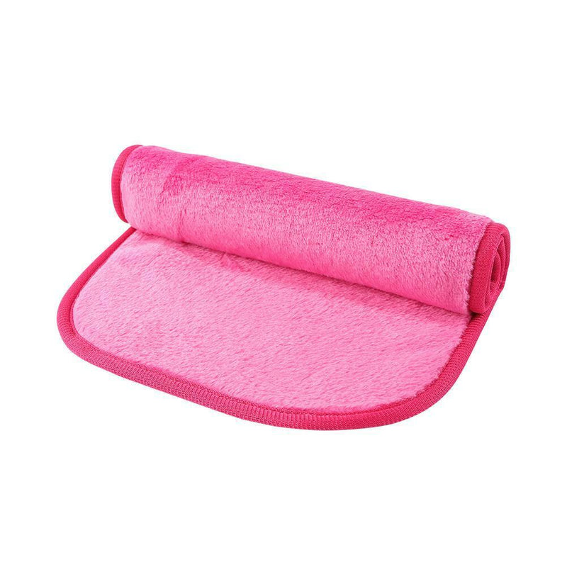 Chemical-free Cosmetics Makeup Remover Face Cloths Soft Clean Towel (Rose)