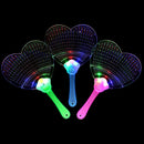 1Pc Luminous kids LED fan lighting up toys children flashing party props gif_ly