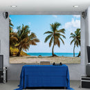 Beach Coconut Trees Photoshoot Background Cloth Backdrop Photography Props A
