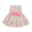 Country style Small floral pet dress Pink M P7B5