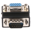 90 Degree Right Angled VGA Male To Female Extension Extender Video Adapter OZ