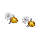 Earrings Luxury Three Dimensional Christmas Reindeer Stud Earrings Yellow