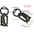 11 In 1 Multi-Function EDC Tool Card Creative Bottle Opener KeychainJR