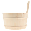 Sauna bucket - Pine, 4 Litre - Wooden inner bucket - Handmade