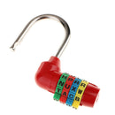 2 Pieces 4 Dial Letter Combination Padlock Travel Luggage Suitcase Lock Red