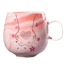 Large Ceramic Coffee Mugs Large Handle for Men Women  U0221 pink
