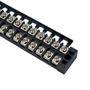 5Pcs Dual Row 12-Position Screw Terminal Electric Barrier Strip Block 25A 600V