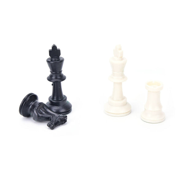 32x/set chess pieces/plastic complete chessmen entertainment game black&white 3C