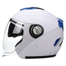 Flip Up Motorcycle Helmets Dual Visor Sun Shield Full Face Helmet White