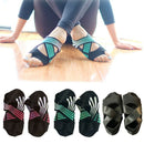 Fashion Women'S Non-Slip Fitness Dance Pilates Socks Professional Indoor Yo A9W2