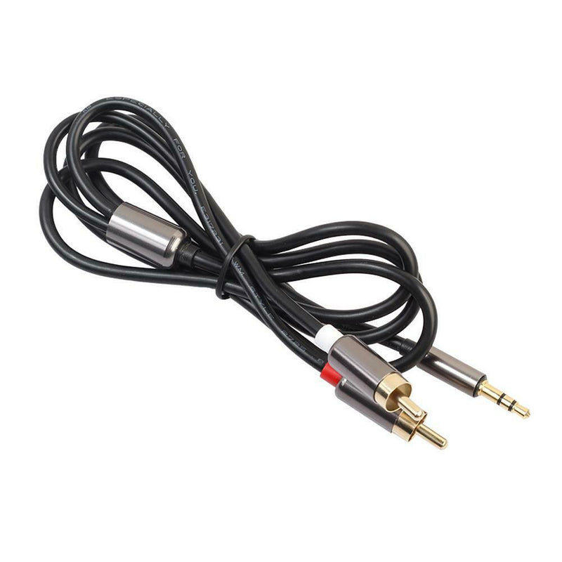 1m Audio Kabel 3,5 mm Klinke auf 2x Cinch RCA Chinch zu Klinke Stecker Jack