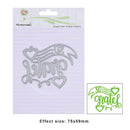 Art Word Metal Embossing Cutting Dies Stencils DIY Scrapbooking Craft Decor