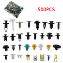 500PCS Car Mixed Fastener Clip Bumper Fender Trim Plastic Rivet Door Pan SIS