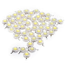 5X(50Pcs 1W Diode High Power Cool White Led Beads 1 Watt Lamp Chip 3V-3.4V Q7D2)