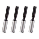 4Pcs/Set 8mm Shank Straight Dado Router Bit Carbide Wood Milling Cutter