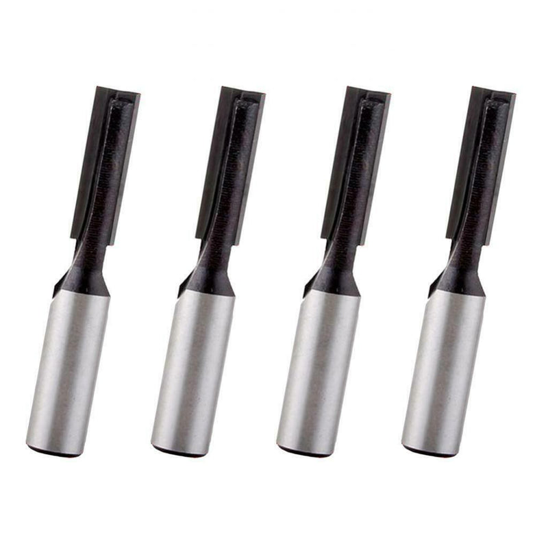 4Pcs/Set 8mm Shank Straight Dado Router Bit Carbide Wood Milling Cutter
