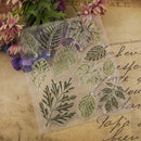 2X Various Leaves TPR Stamp Rubber Seal Transparent Clear Scrapbook Alb WDC