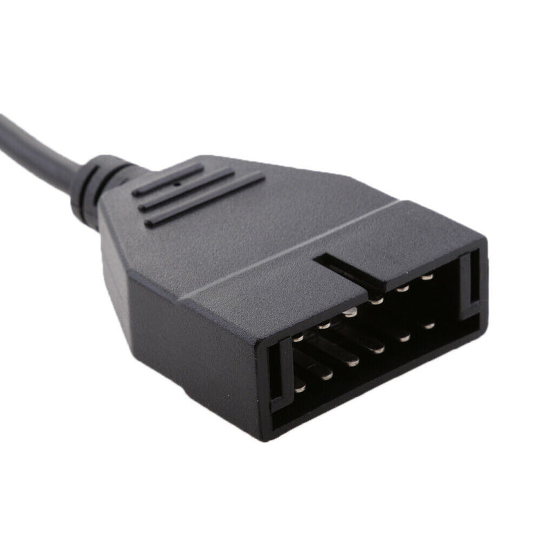 Car Error Fixing 12 Pin To 16 Pin OBD2 OBDII Scanner Cable Adapter For GM