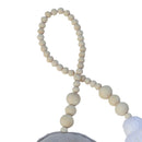 Beaded Moon Tassel Hanging Ornament Curtains Tieback for Home Shop Decor