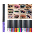 Matte Liquid Eyeliner Bright Color Waterproof Eye Line Pcs Set 12 U8A5