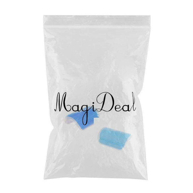 2x Pets Self Groomer Wall Corner Mounted Cat Loose Hair Remover