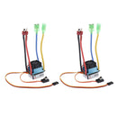 2 Packs 480A Waterproof Brushed ESC For 540/550/775 Motor Boat Accessories