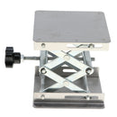 5.3inch x 3.9inch Lab Jack Scissor Stand Platform, Stainless Steel, Physics