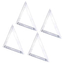 4pcs 90 Degree Triangle Rulers Stainless Steel Woodworking Measuring Tools