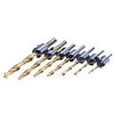7pcs 3-10mm Drill Bit Set Woodworking Countersink Chamfers Home Tools