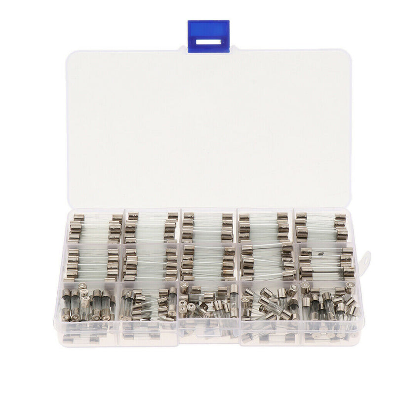 250 Pcs. 1A 20A Flinke Glass Tube Fuse, Sorted With Box