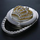Round Folding Crown Handbag Bag Purse Table Hook Hanger Holder