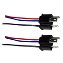 1 Pair 9003 H4 Bulb Socket Male Adapter Connector for Headlight Fog Lamp