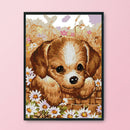 Needlework Kit 14CT Stamped Cross Stitch DIY Art Artwork Craft (DA397 Dog)