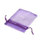10 Pack Beautiful Dark Purple Organza Gift and Favour Bags 7Cm x 9Cm P2X9
