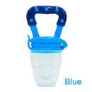 Portable Fruit Food Milk Kids Nipple Feeding Safe Baby Pacifier(Blue M)