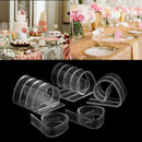 5X(12Pcs Picnic Home Plastic Transparent Tablecloth Tablecloth Clip Meal W I1N5)