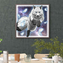 5D DIY Full Round Diamond Painting Mosaic Decor Handmade Gift (Wolf LD546)