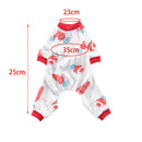 Pet Pajamas Comfort Pet Puppy Clothes Apparel For Small Dog Puppies Red-S