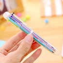 1 Creative Stationery Ballpoint Pen 6 colors Ballpoint Pen Study Pen NEW 3c