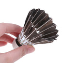 12 Pcs Set Training Goose Feather Shuttlecocks Durable Badminton Black Bal3C