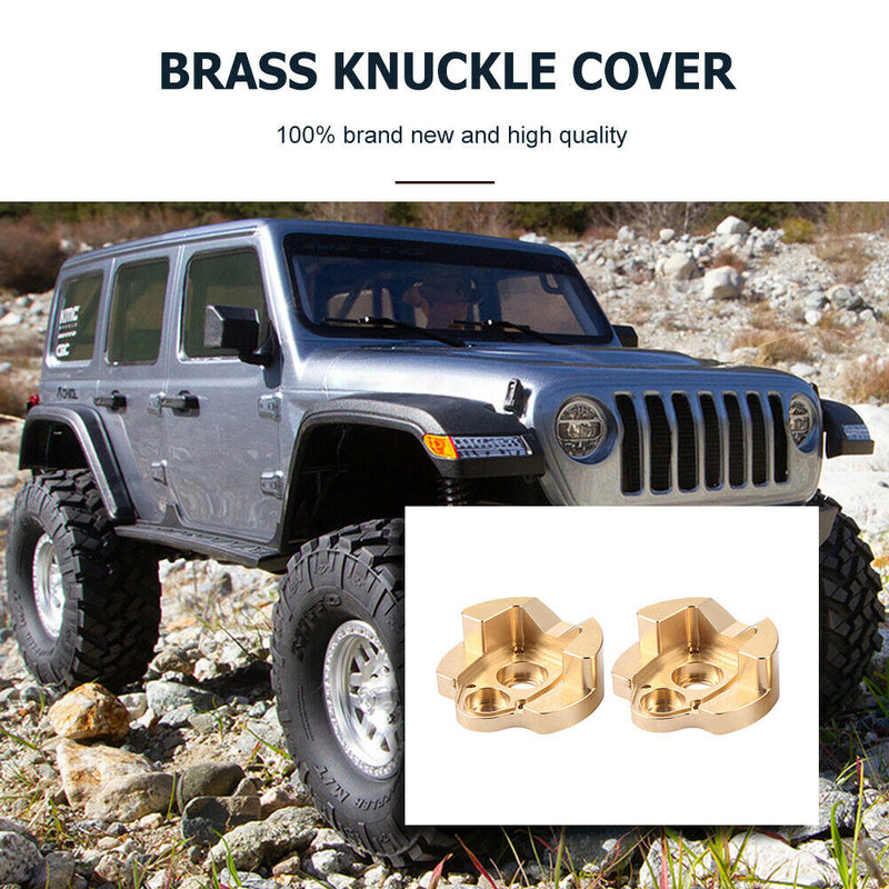 For RC Axial Capra 1.9 SCX10III 2pcs Brass Counterweight Cup Cover Car Accessory