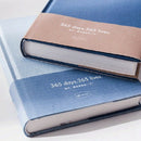 Navy Blue "365 Lives" Hard Cover Daily Planner Blank Business Notebook Jour
