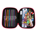 100pcs Crochet Hooks Set Knitting Tool Accessories with Leather Case