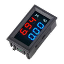 Red/Blue LED Display DC 0-100V 10A Dual Digital Voltmeter Amp Volt Meter Ammeter