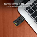 2pcs7.1 External USB Sound Card USB Headphone Audio Adapter Micphone Sound C Kw