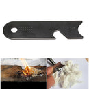 outdoor camping hiking survival flint scraper squar type outdoor survival toolBX