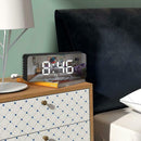 Digital Alarm Clock, Large LED Easy-Read Night Light Dimmer Display Electric