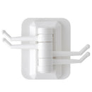 6Pcs Rotating Hooks Strong Adhesive Towel Rack Bathroom Wall Rack Free Punc
