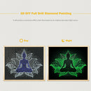 Buddha Statue Cross Stitch Mosaic Luminous Diamond Painting 5D Full Drill